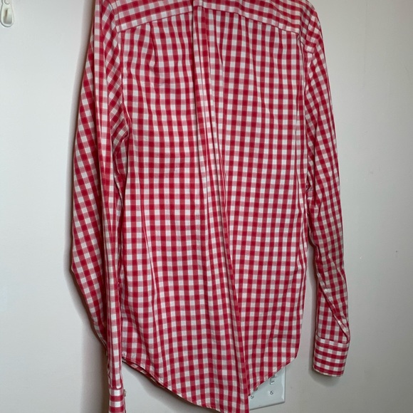 Red Plaid Gap Button Down Shirt - Size M - Picture 4 of 4